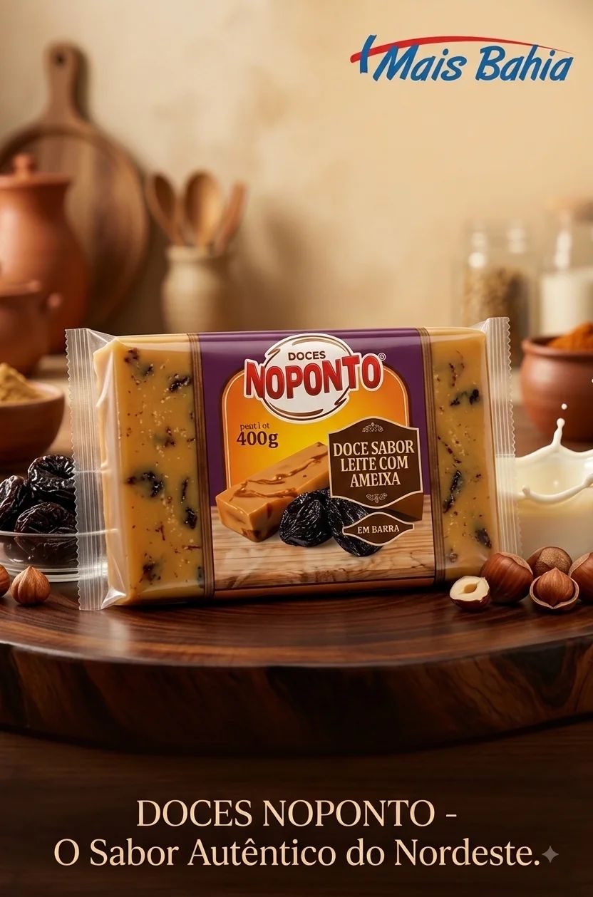 Doce de Leite com Ameixa Noponto Em Barra 400g