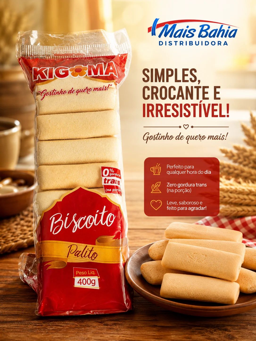 Biscoito Palito Kigoma 400g