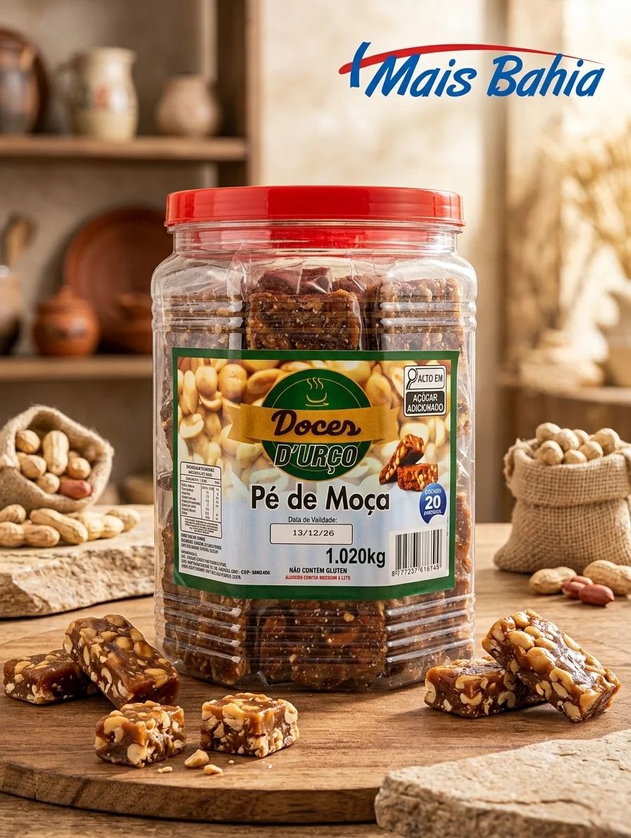 Pote de Pé de Moça Doces D'Urço 1,020kg