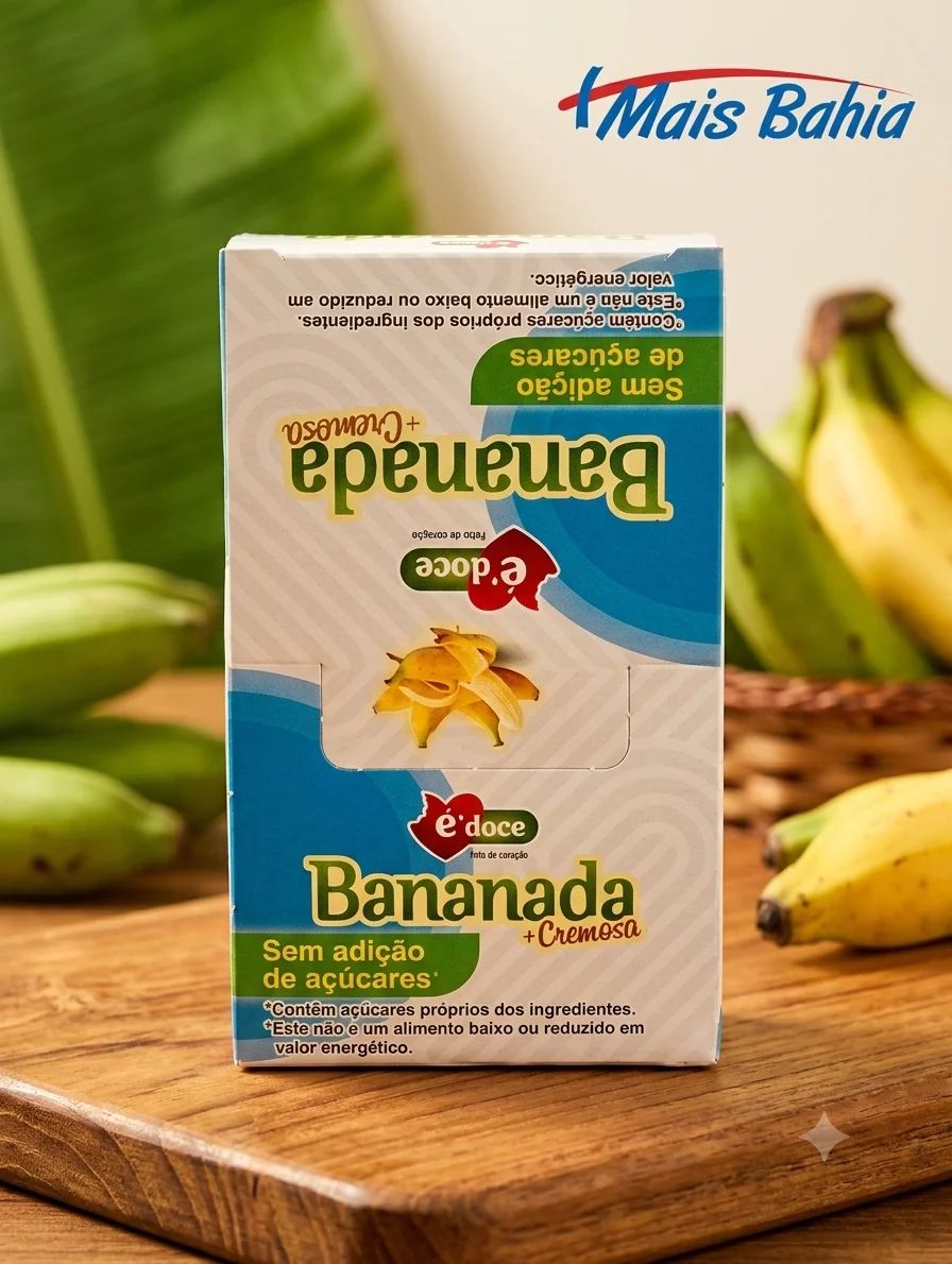 Bananada + Cremosa Sem Adição de Açúcares e-doce
