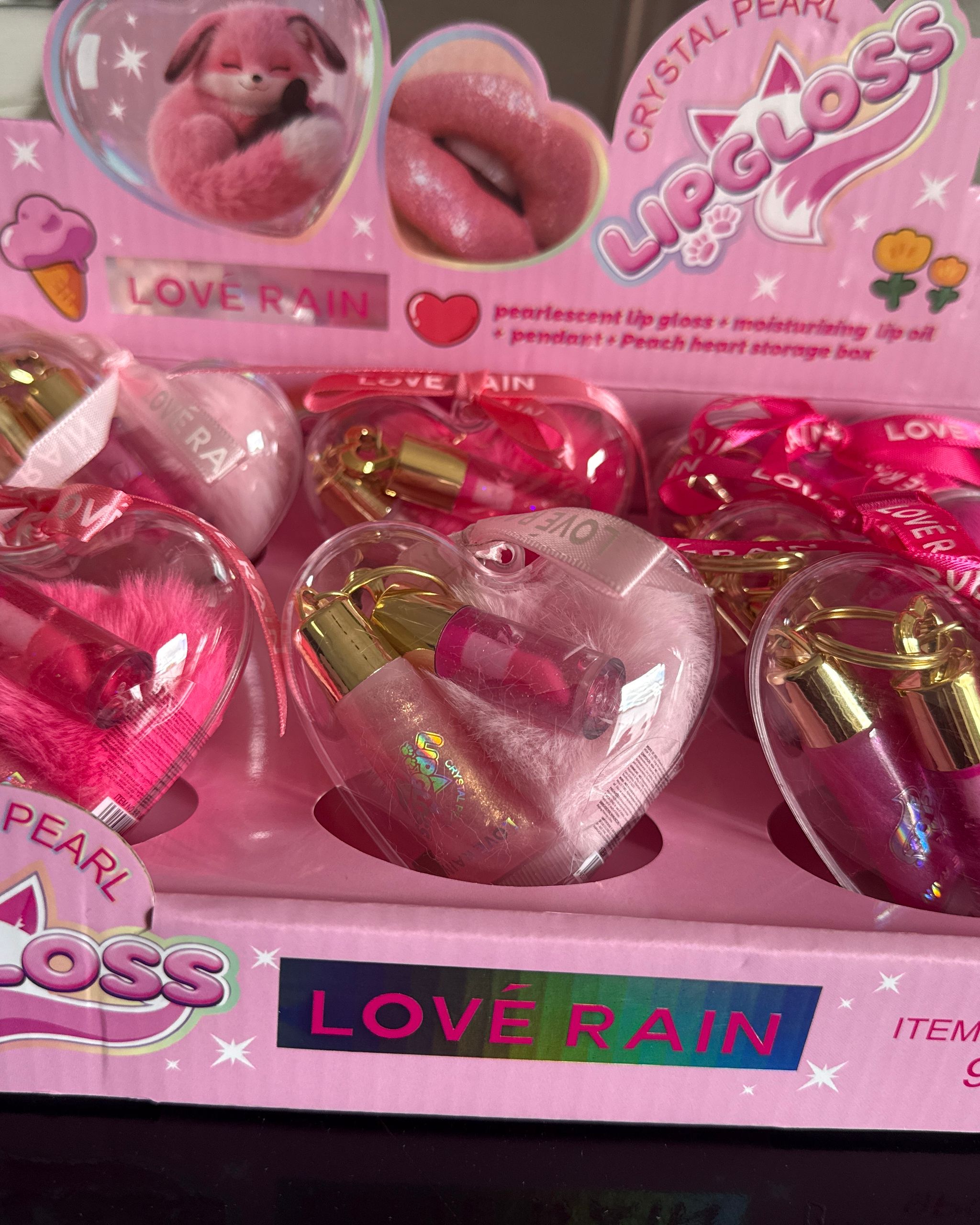 Chaveiro com Gloss Love Rain