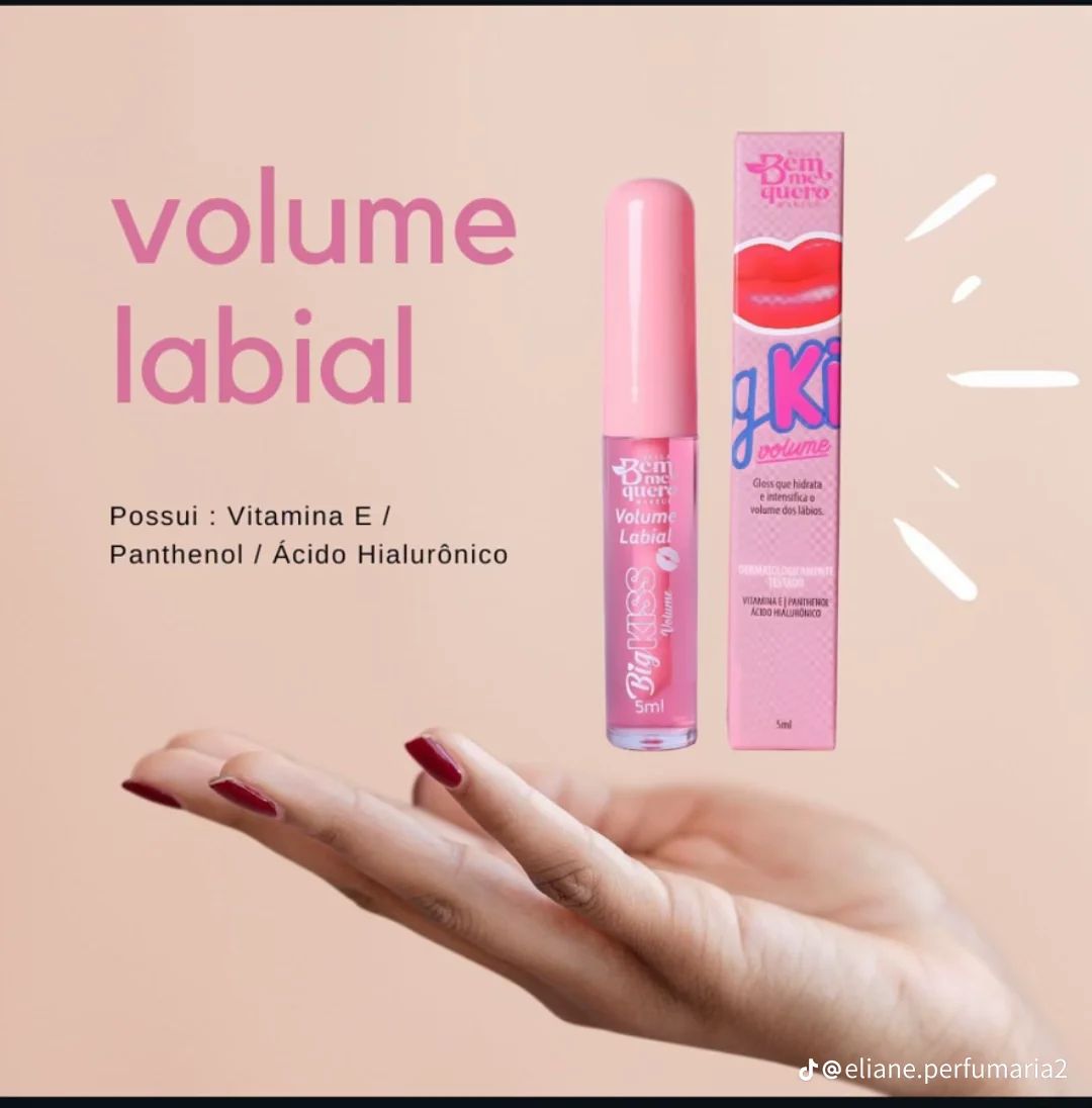 Gloss Labial Big Kiss Bem Quero Volume 5ml