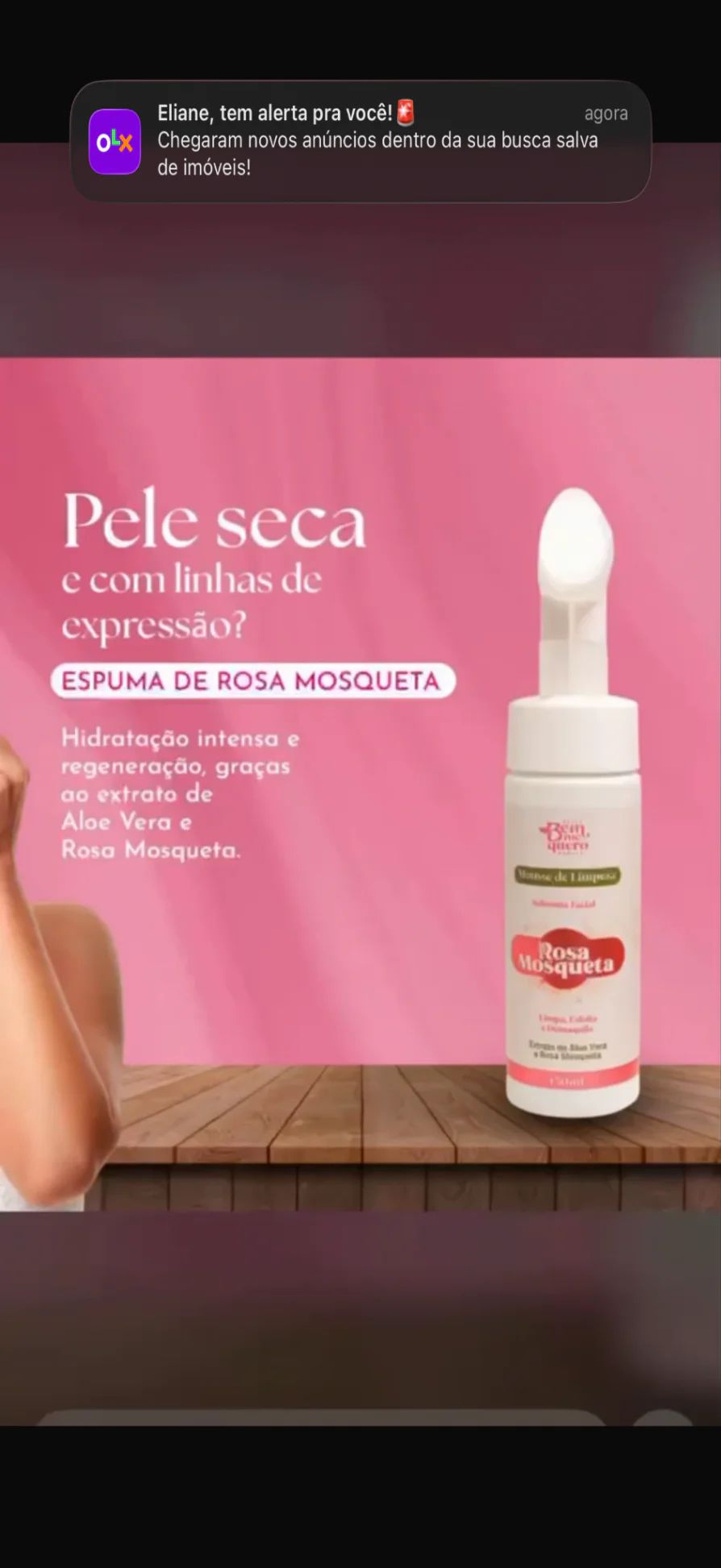 Espuma de Limpeza Facial Rosa Mosqueta