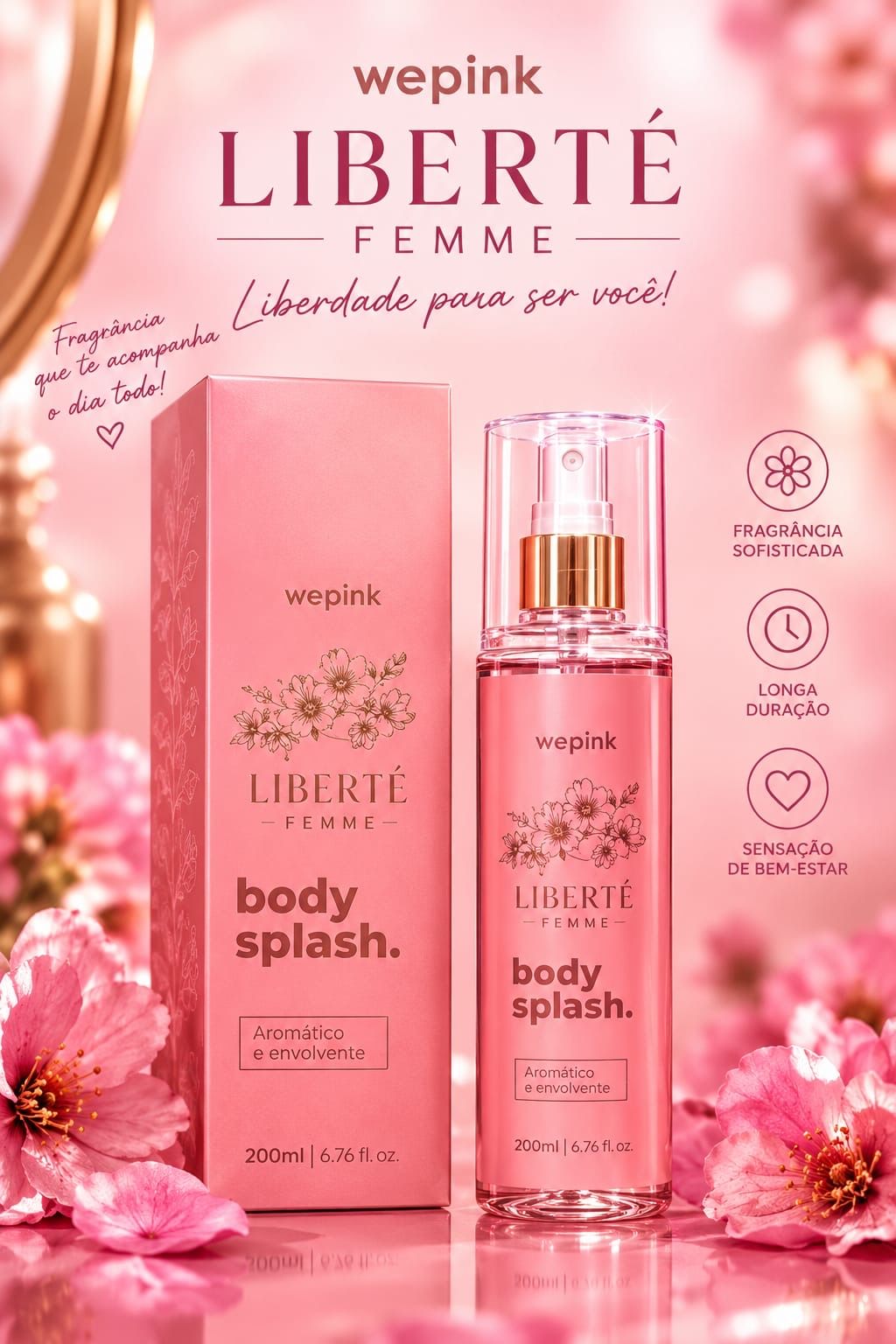 Body Splash Liberté Femme Wepink 200ml