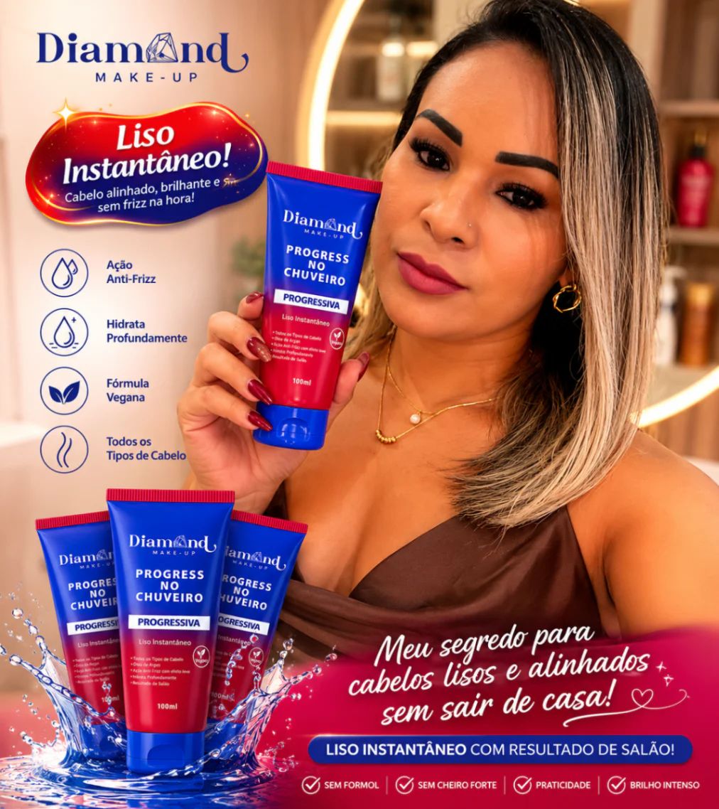 Progress No Chuveiro Diamond Make-Up 100ml