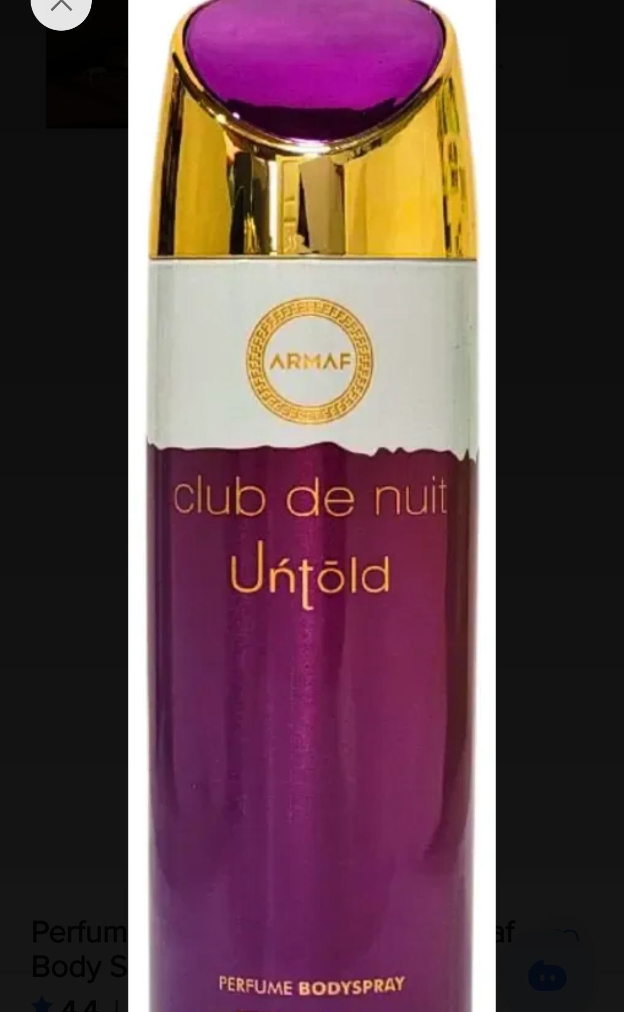 Body Spray Armaf Club De Nuit Untold 250ml