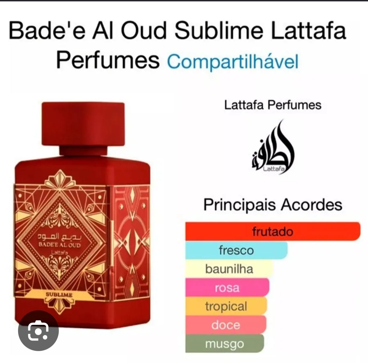Perfume Lattafa Badee Sublime 100 ml