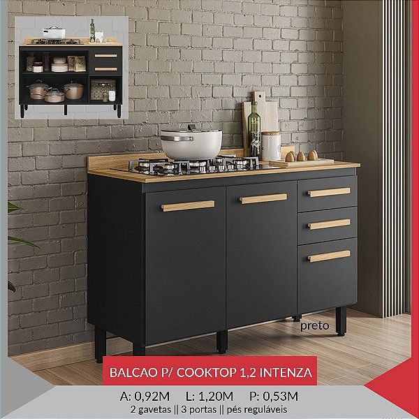 Balcão Cook top 1.2