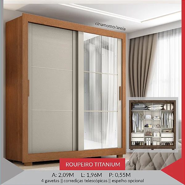 Guarda roupa Titanium