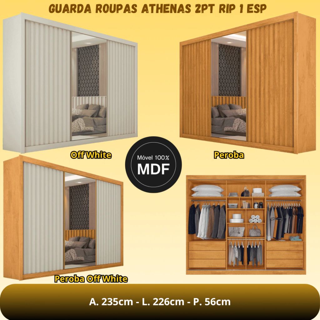 Guarda roupa 100% MDF