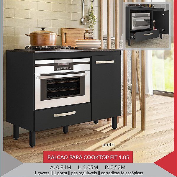 Balcão 1.05 para Cook top