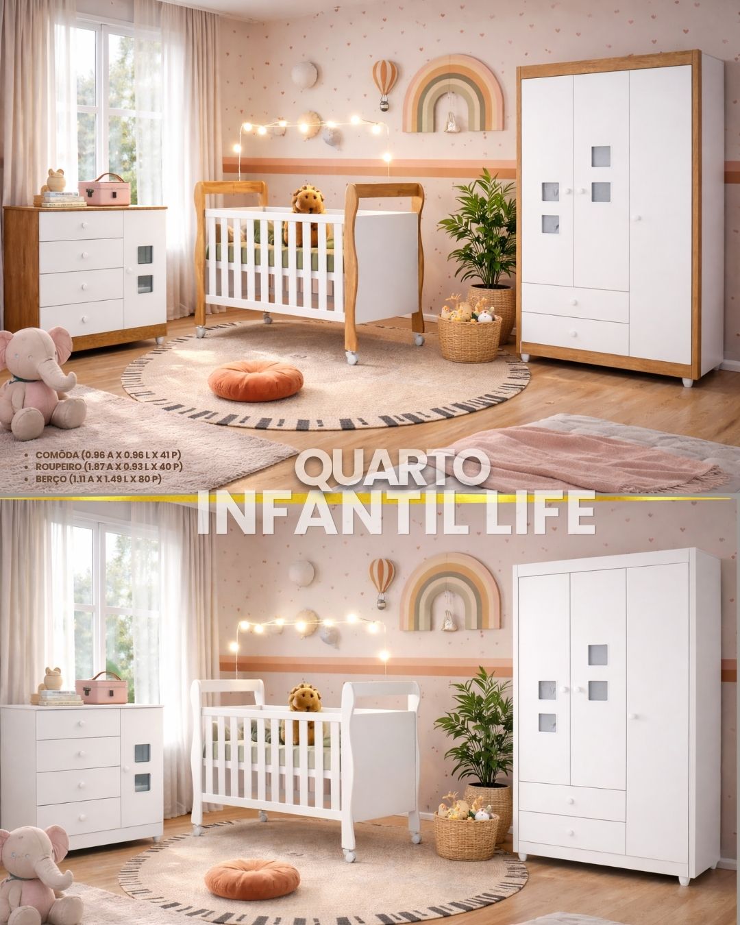 Quarto de bebe completo life