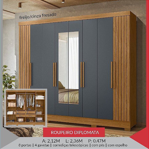 Guarda roupa diplomata