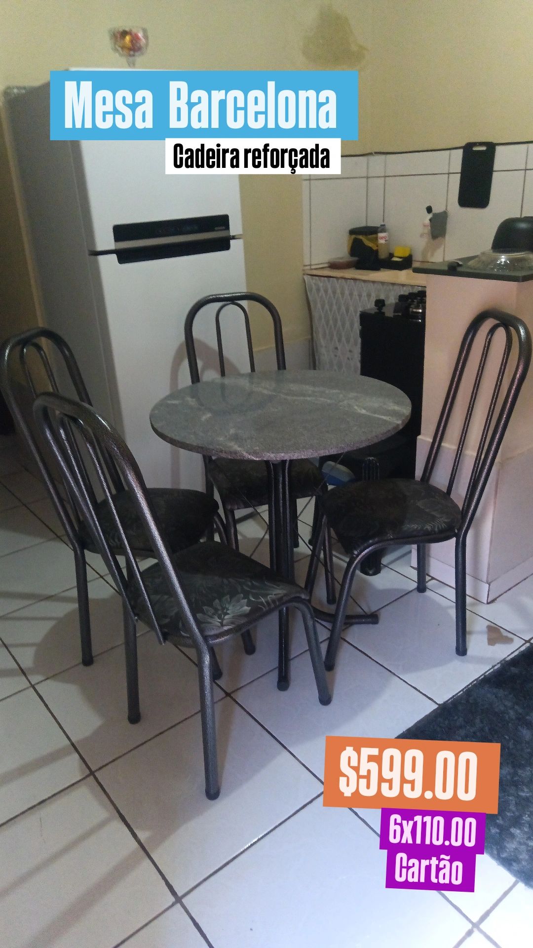Mesa 4 cadeira Barcelona