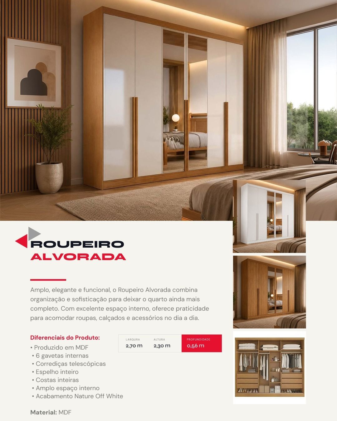 Guarda roupa alvorada