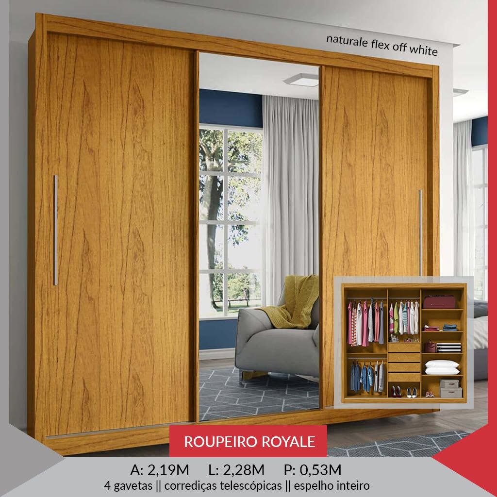 Guarda roupa Royale  3 porta