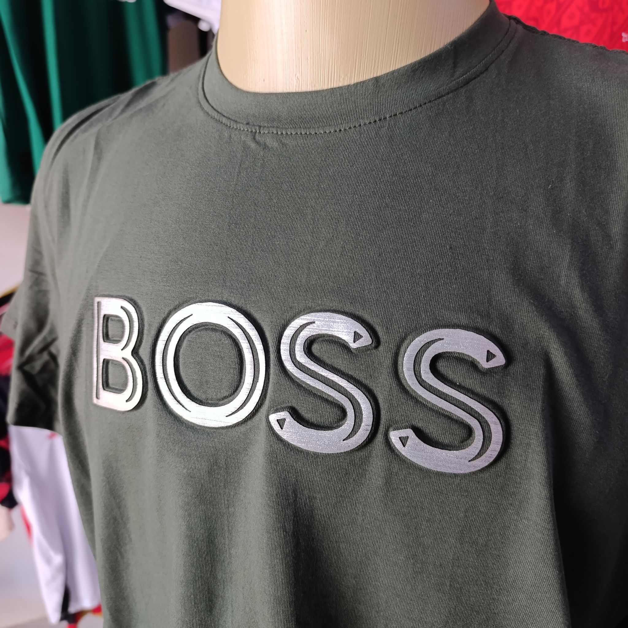 Camisa Peruana - Hugo Boss - Verde Militar 🪖