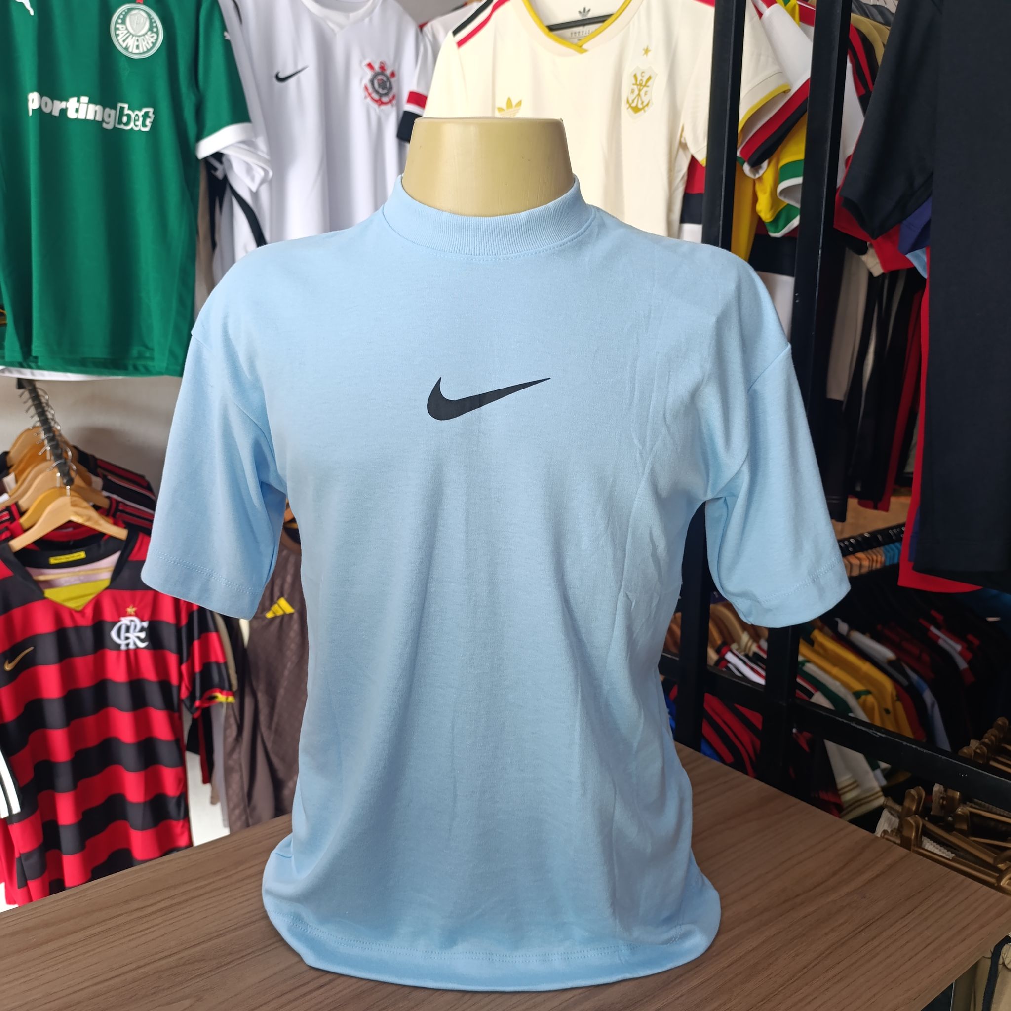 Camisa Oversized - Nike - Azul Bebê