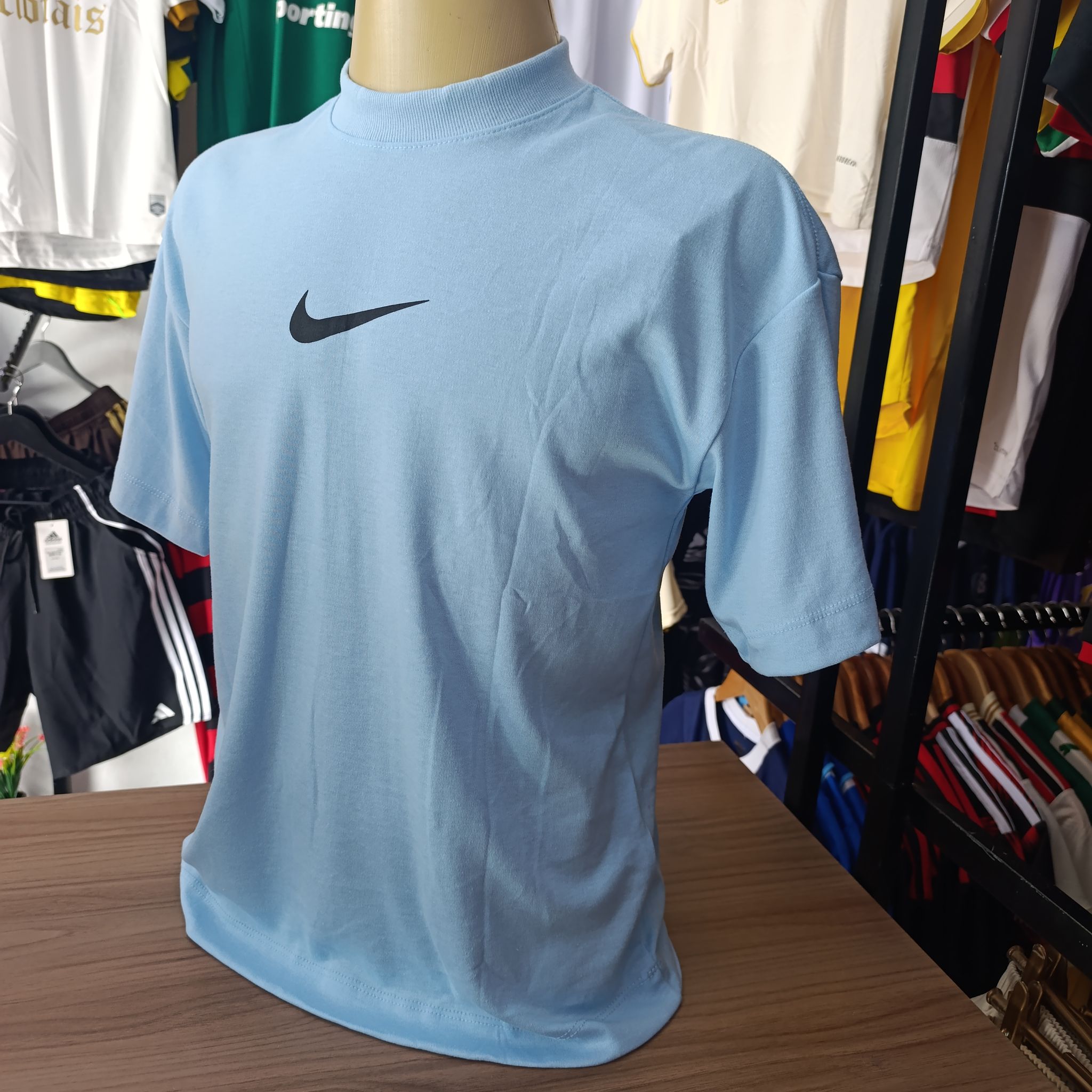 Camisa Oversized - Nike - Azul Bebê