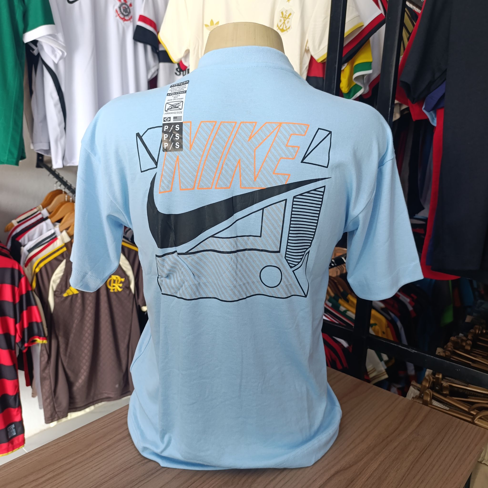 Camisa Oversized - Nike - Azul Bebê