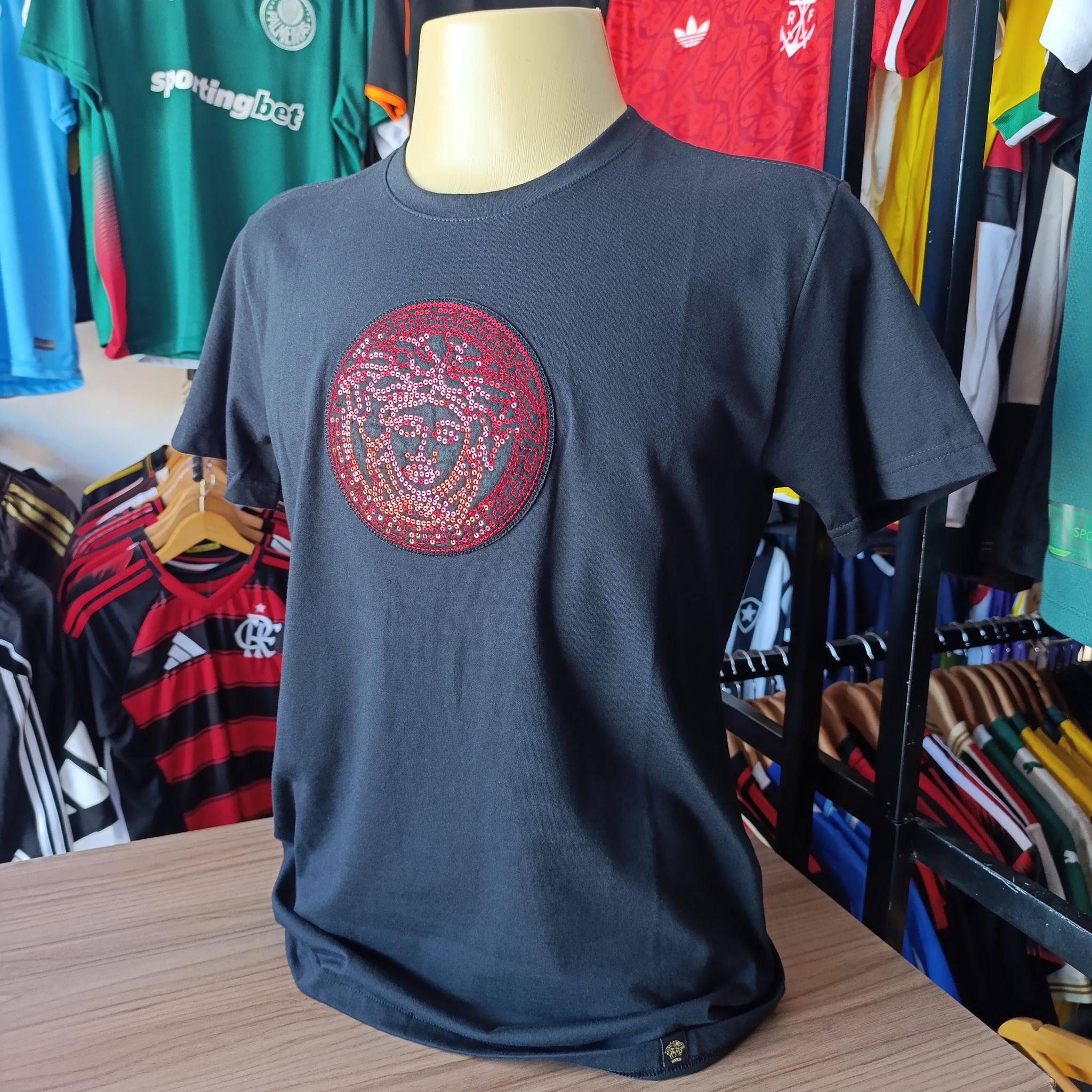 Camisa Peruana Versace - Preta