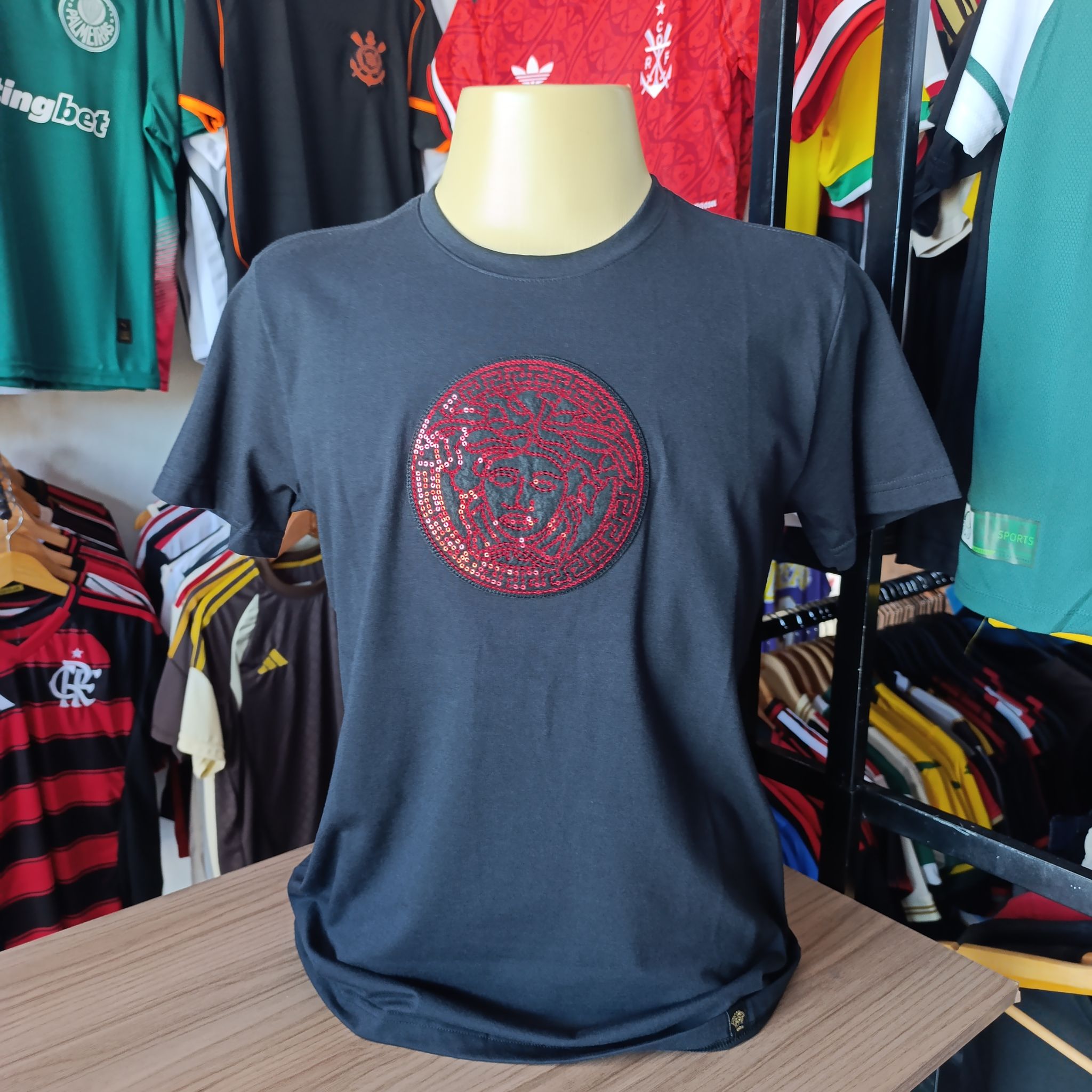 Camisa Peruana Versace - Preta