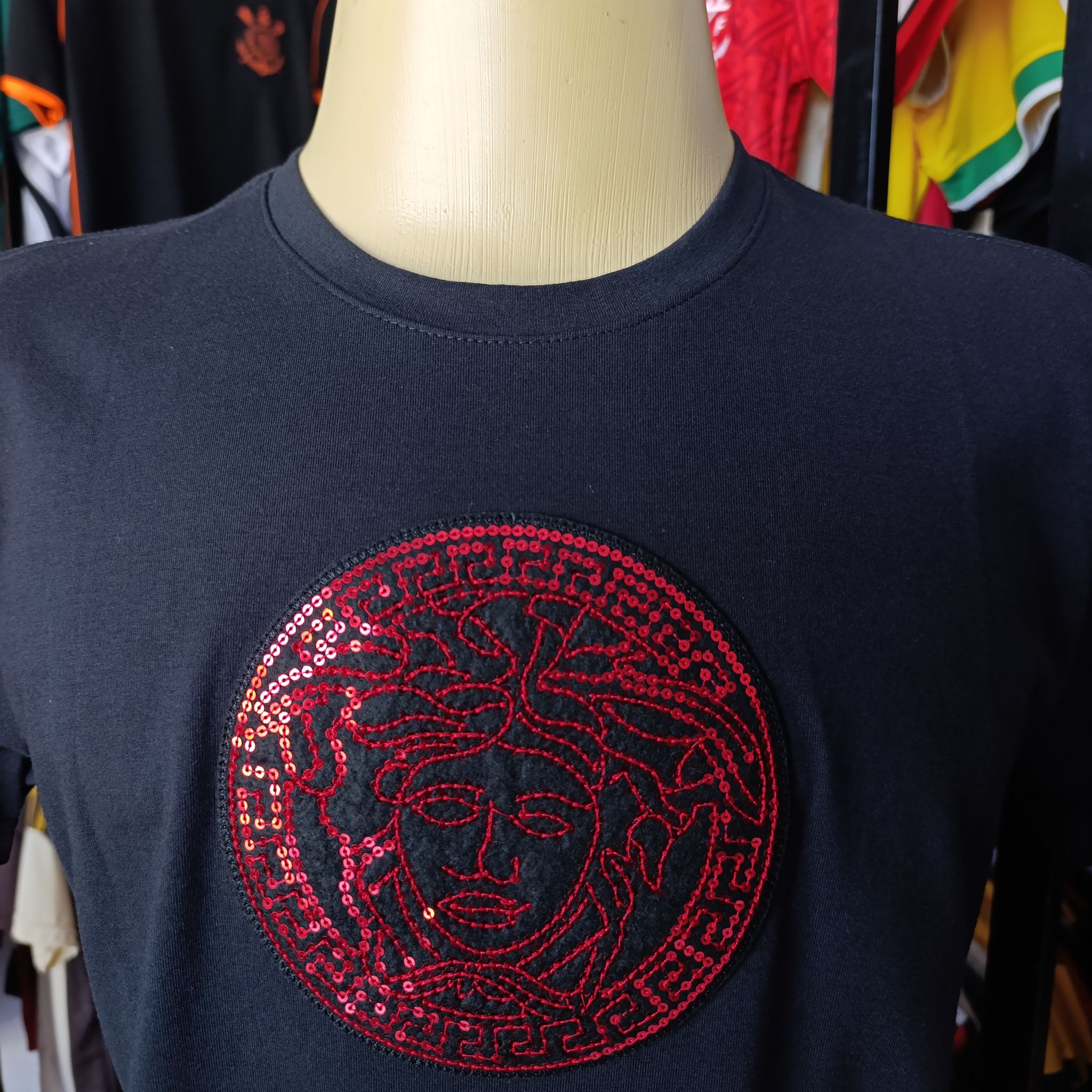 Camisa Peruana Versace - Preta