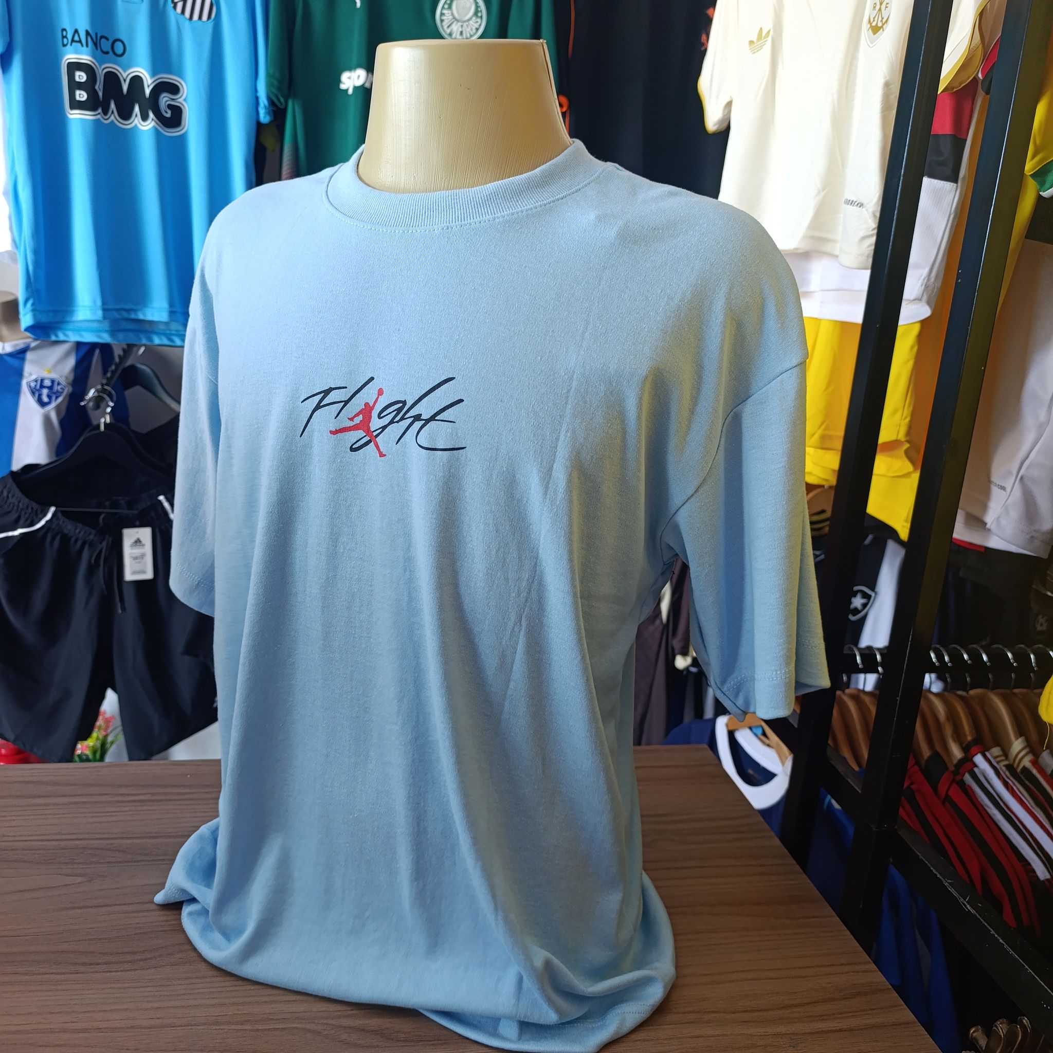 Camisa Oversized - Fight - Azul