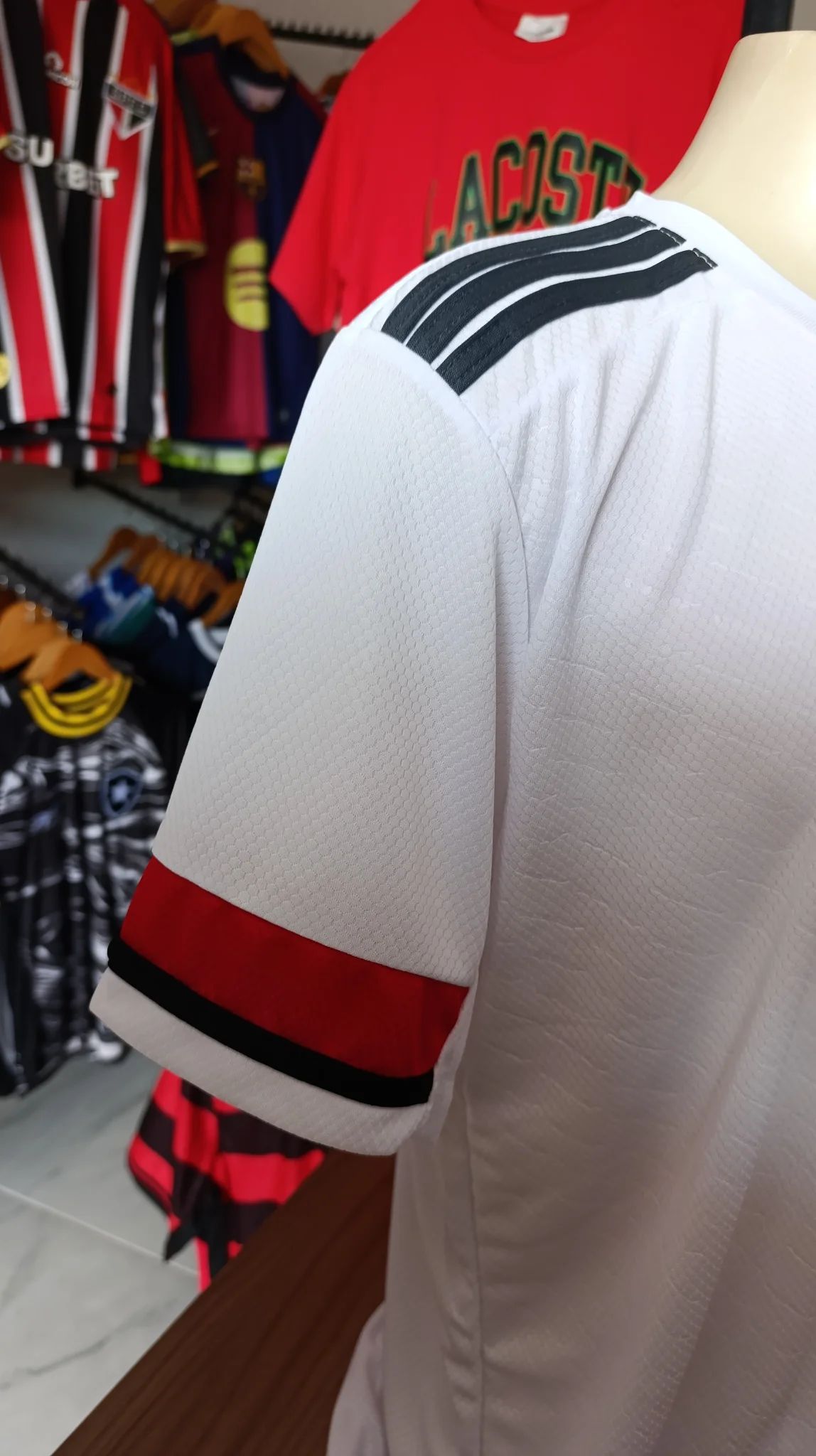 Camisa Flamengo Branca - Torcedor - Dri Fit Premium