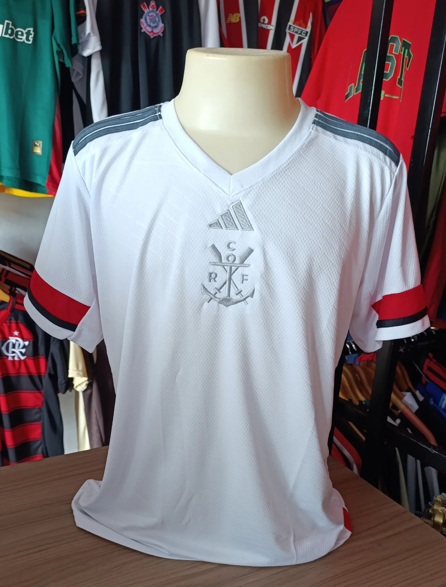 Camisa Flamengo Branca - Torcedor - Dri Fit Premium