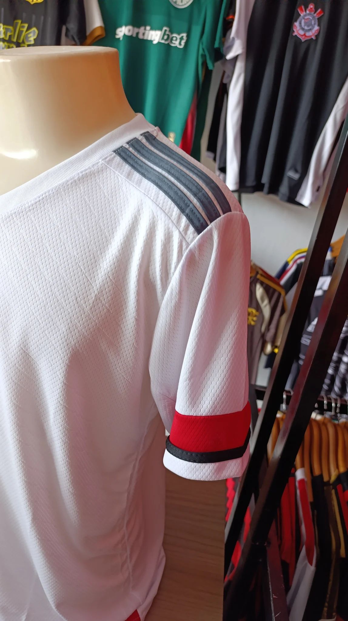Camisa Flamengo Branca - Torcedor - Dri Fit Premium