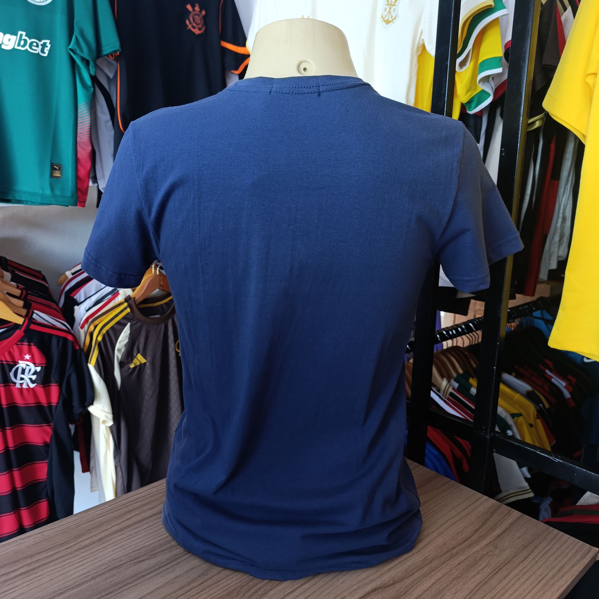 Camisa Peruana Versace - Azul Escuro