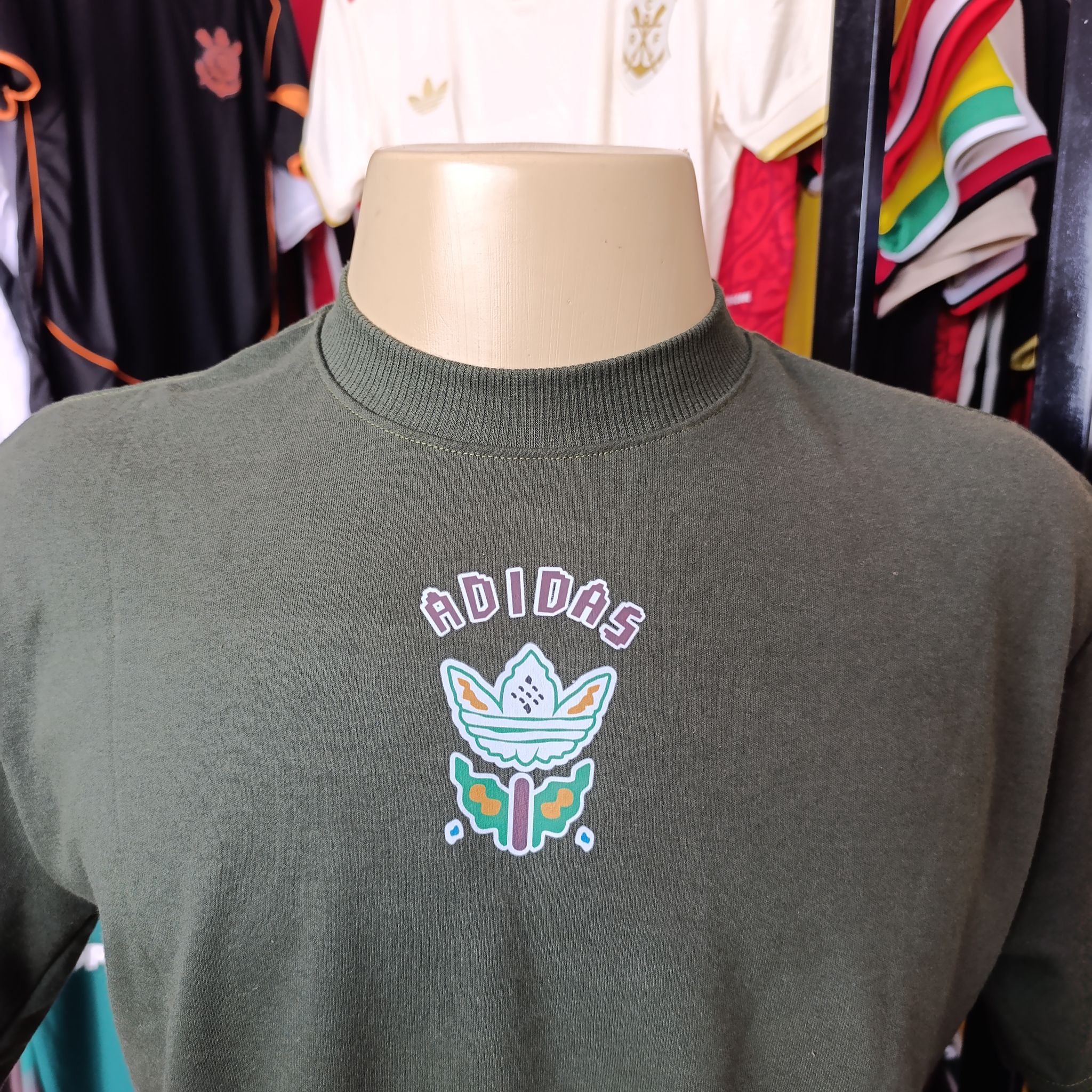 Camisa Oversized - Adidas - Verde Militar