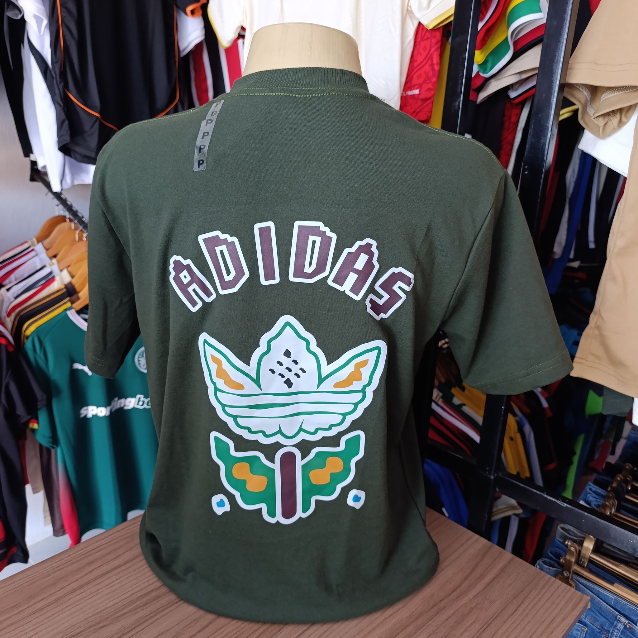 Camisa Oversized - Adidas - Verde Militar