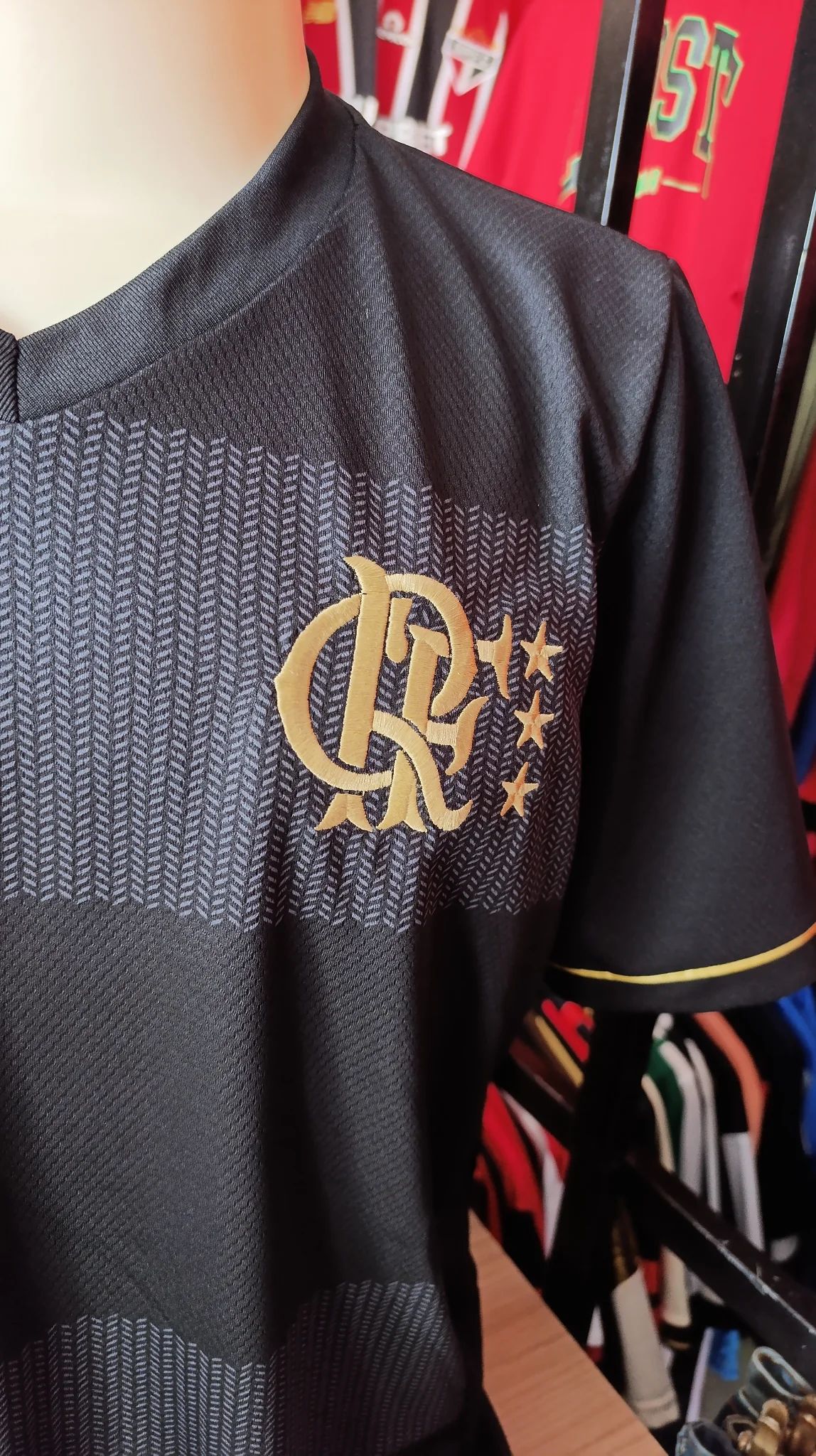 Camisa Flamengo Preta Zico 1981 - Dri Fit Premium