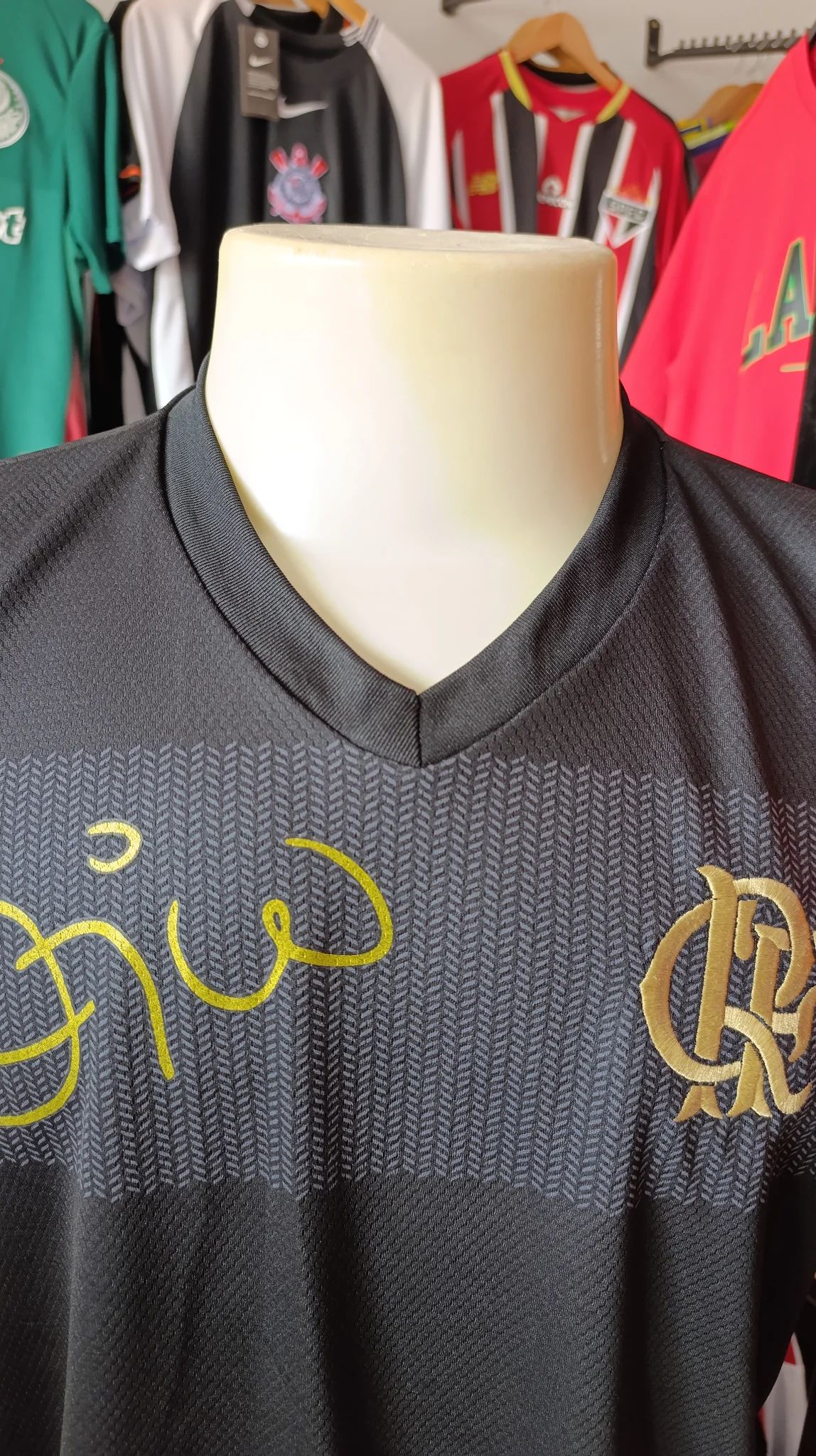 Camisa Flamengo Preta Zico 1981 - Dri Fit Premium