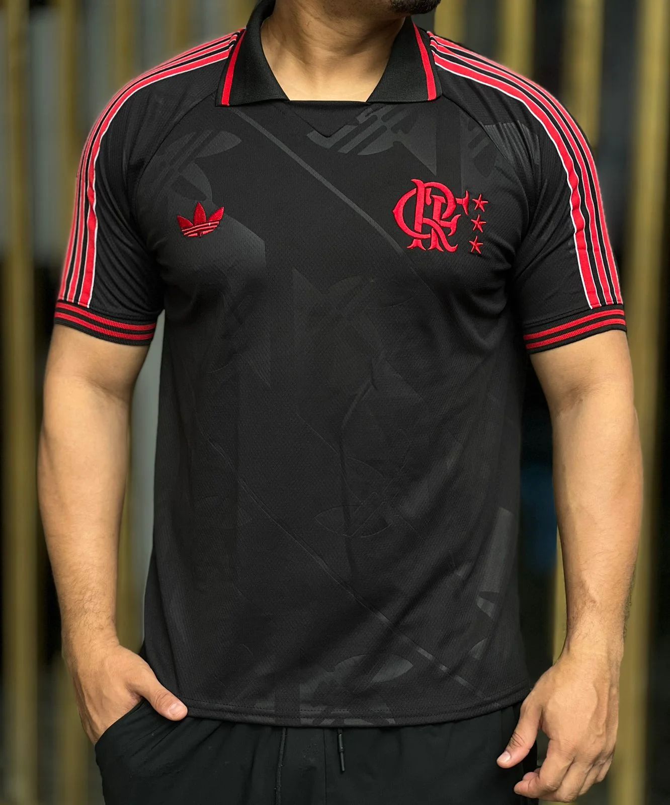 Camisa Flamengo Preta - Torcedor - Dri Fit Premium