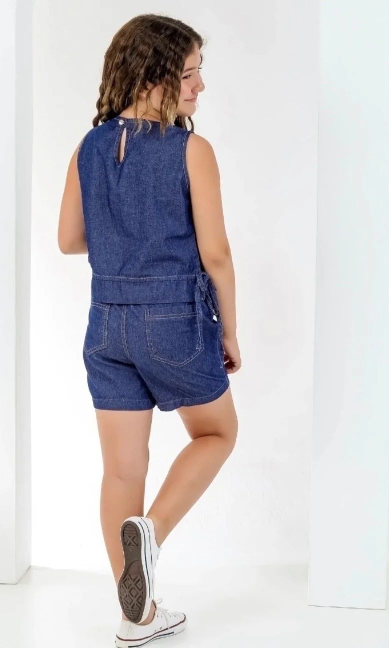 Conjunto Jeans Infantil Feminino