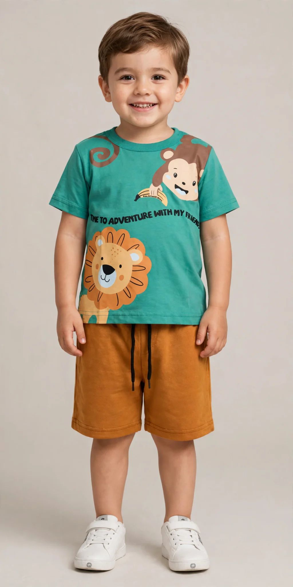 Conjunto Infantil MGA Kids Vermelho e Branco