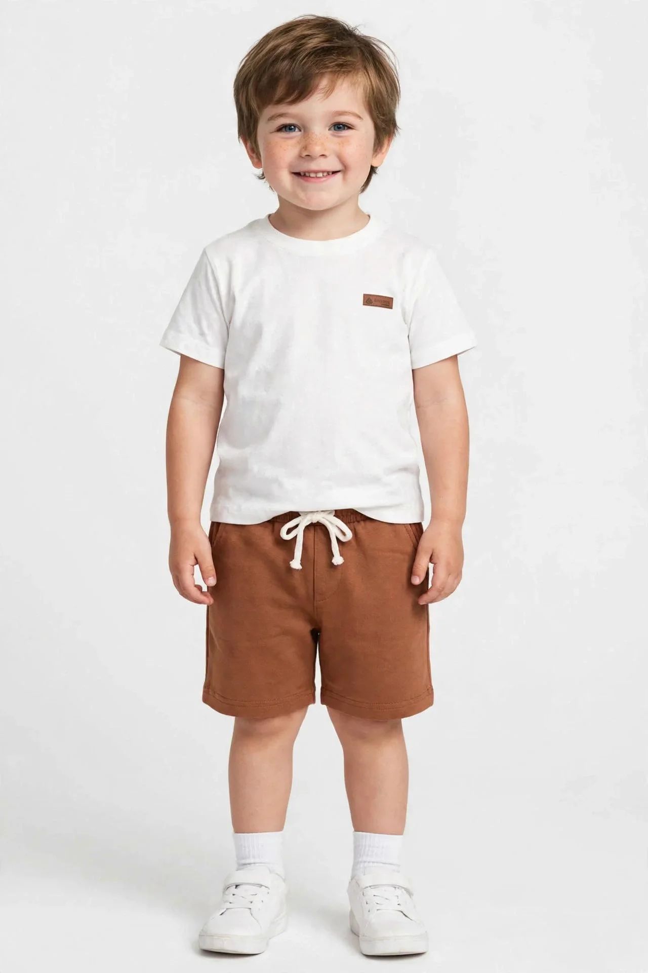 Conjunto Infantil Camiseta e Short Camuflado