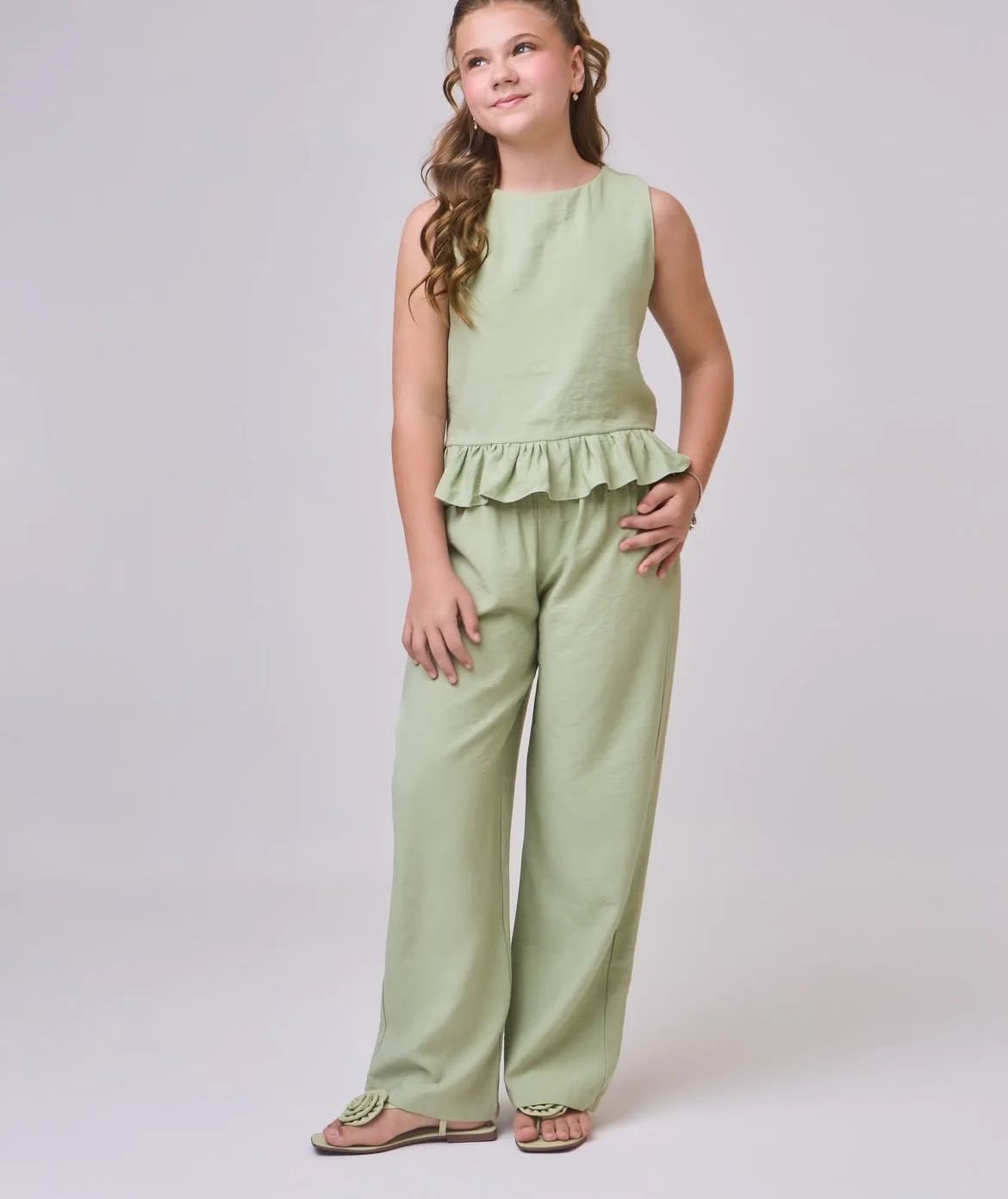 Conjunto Infantil Verde Pistache