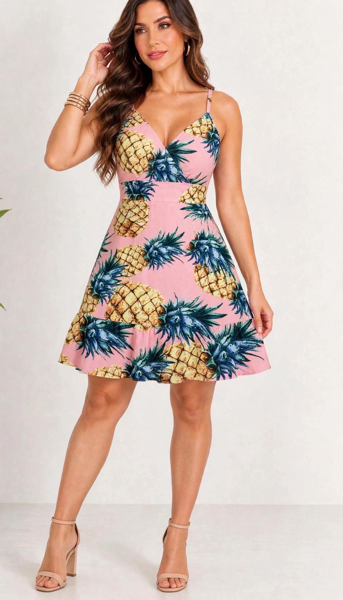 Vestido Feminino Estampa Abacaxi