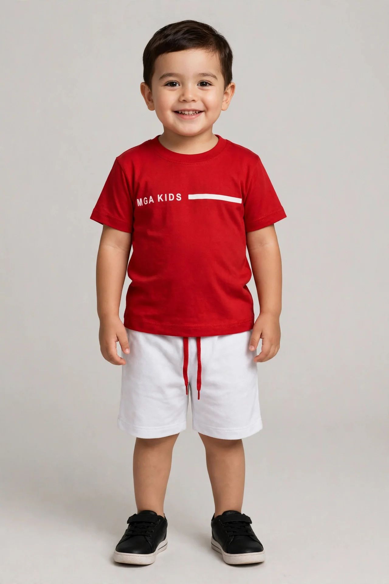 Conjunto Infantil MGA Kids Vermelho e Branco