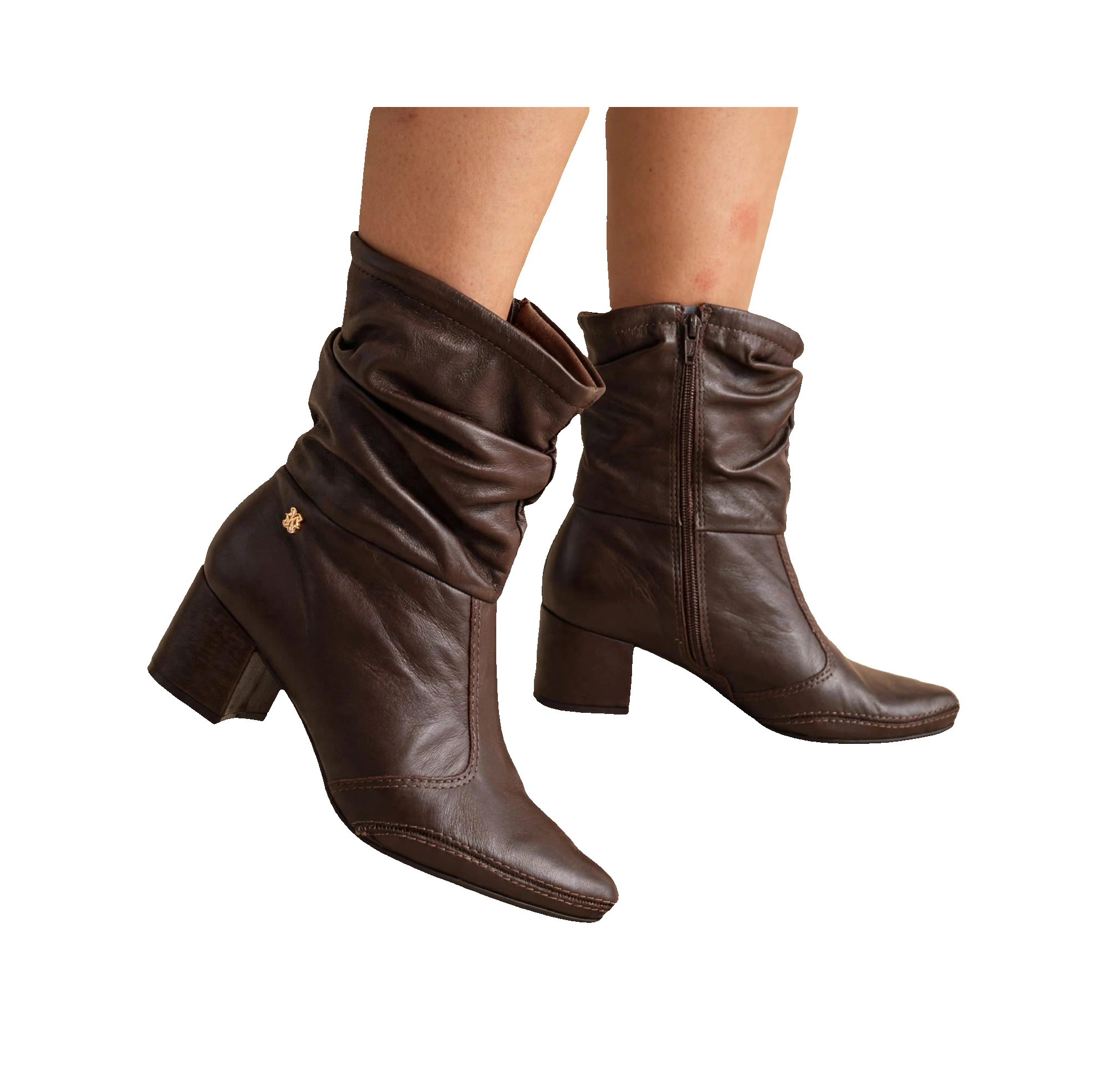 Bota de Cano Curto Marrom