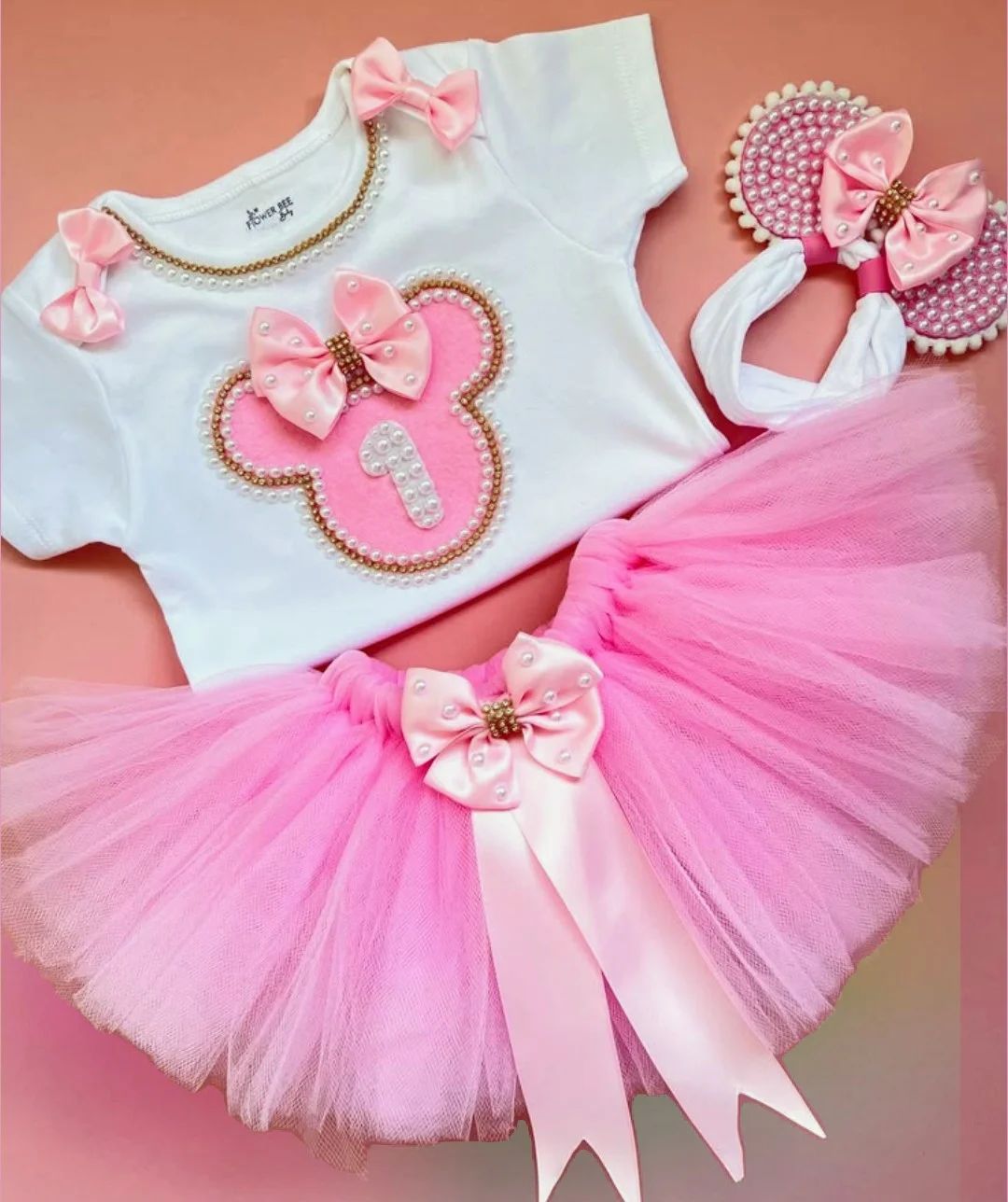 Conjunto Roupa Infantil Aniversário Rosa