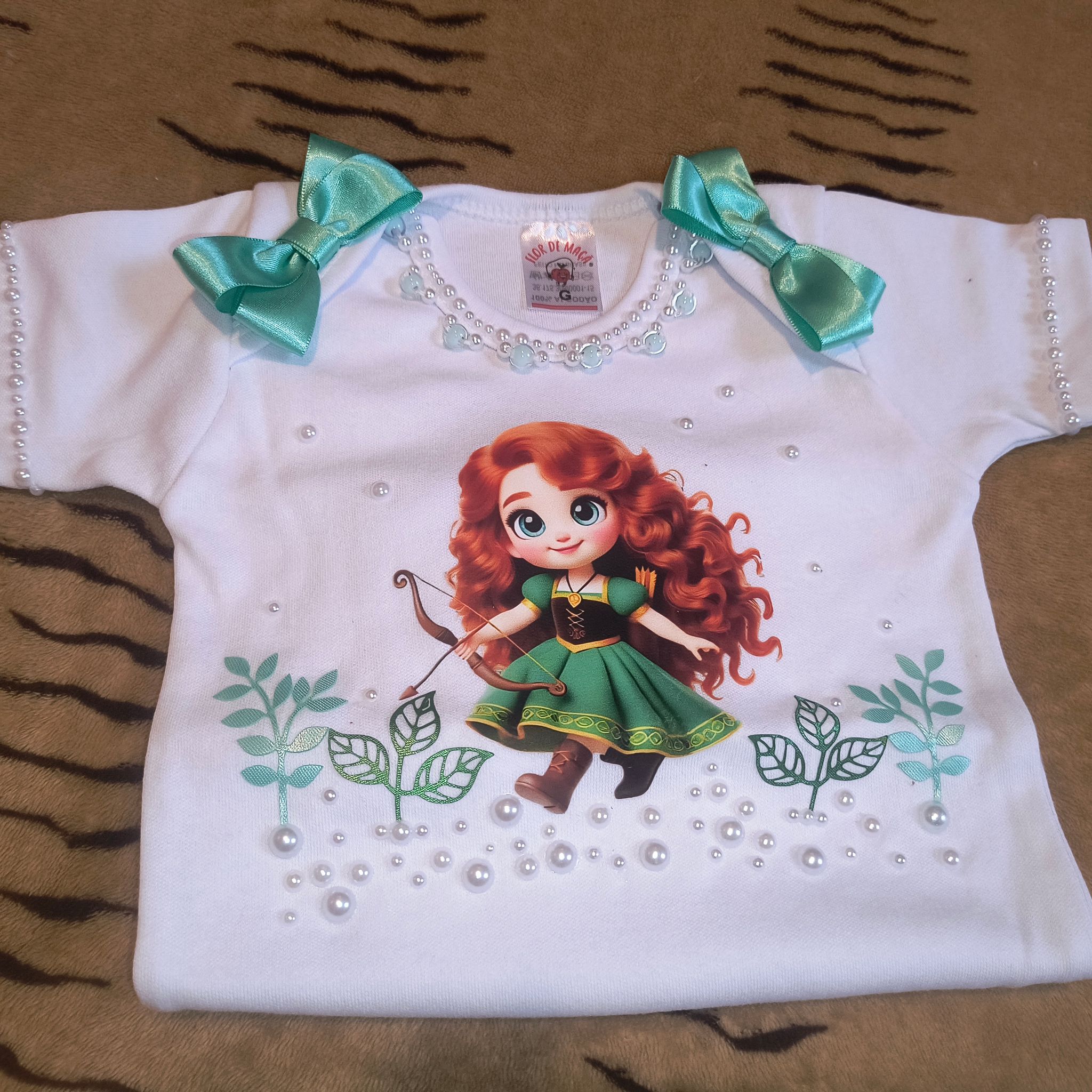 Body Infantil Princesa Valente