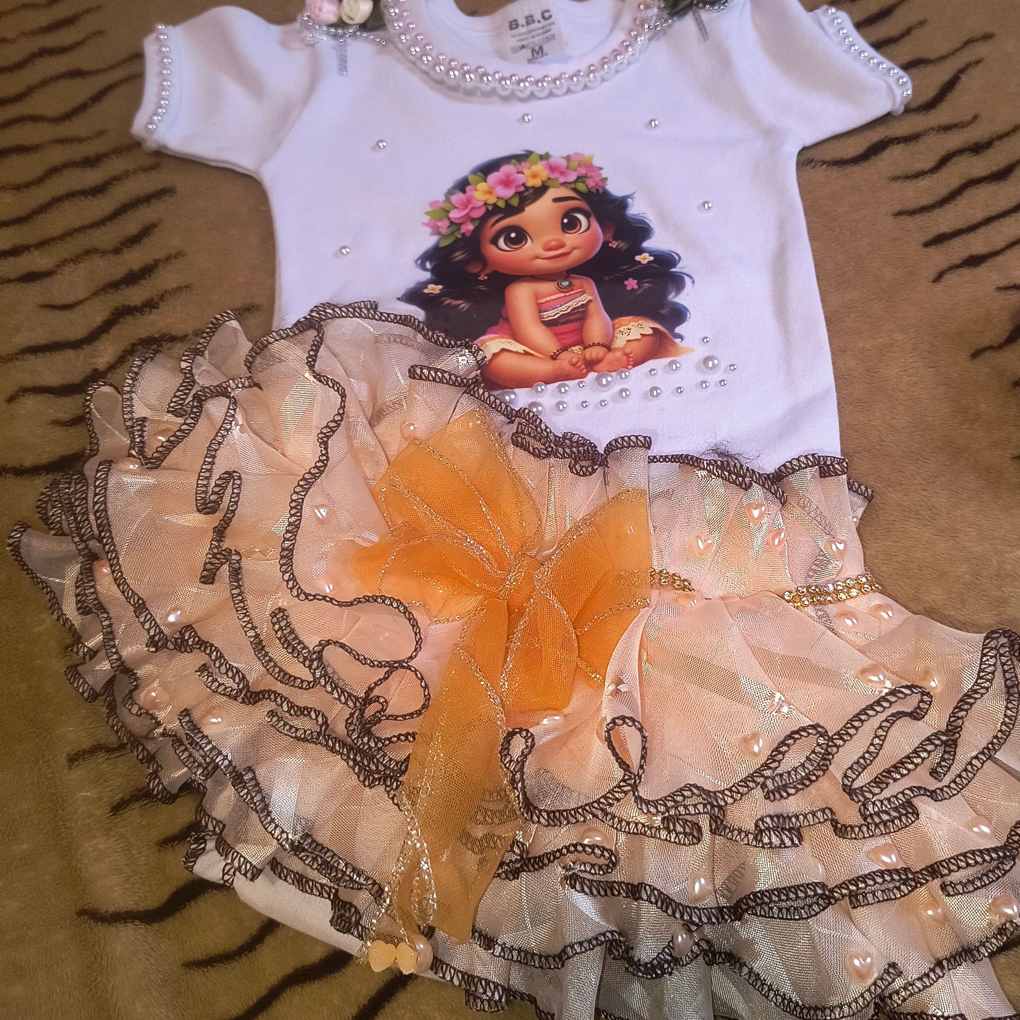 Kit bunda rica , Moana Personalizado com  calcinha