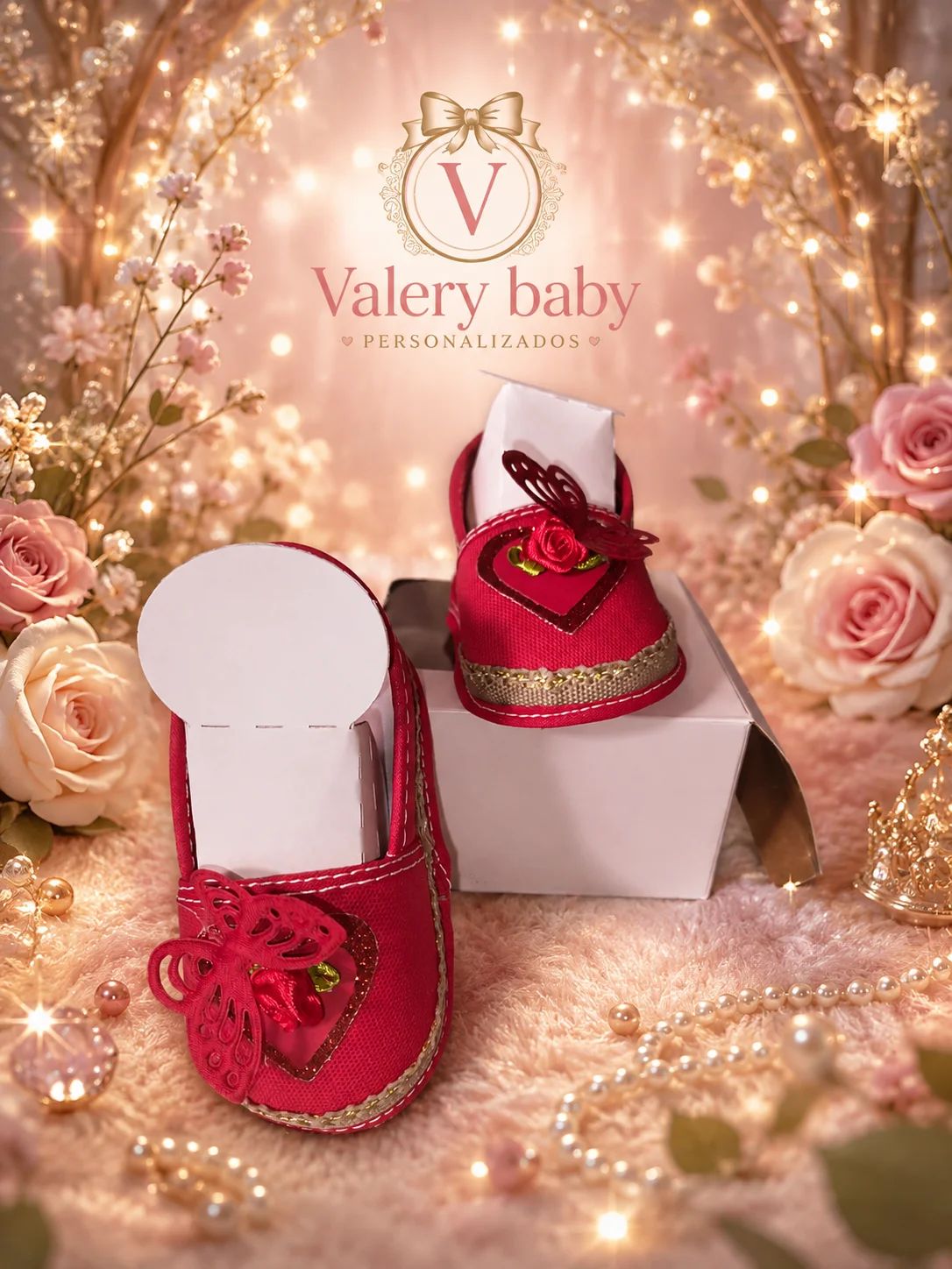 Sapatinho Vermelho Personalizado Valery Baby