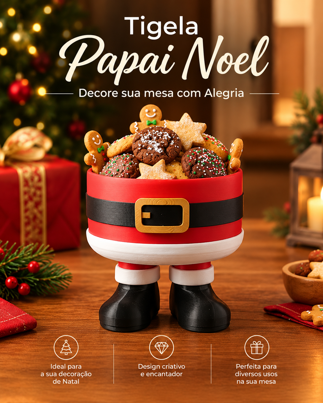 Tigela Papai Noel