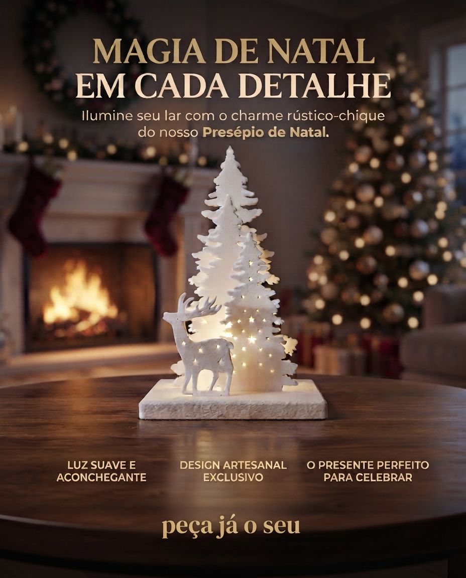 Enfeite de Natal Luminoso